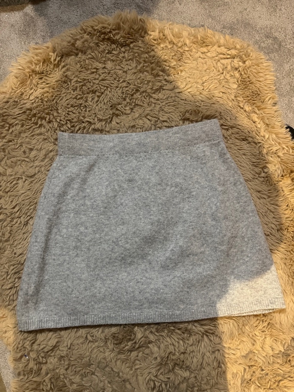 Women's Classic Knit Mini Skirt - Gray